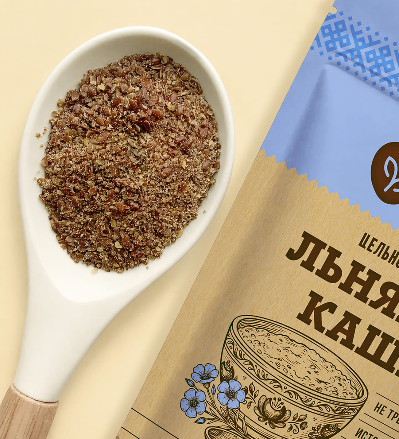 Льняная каша цельнозерновая
