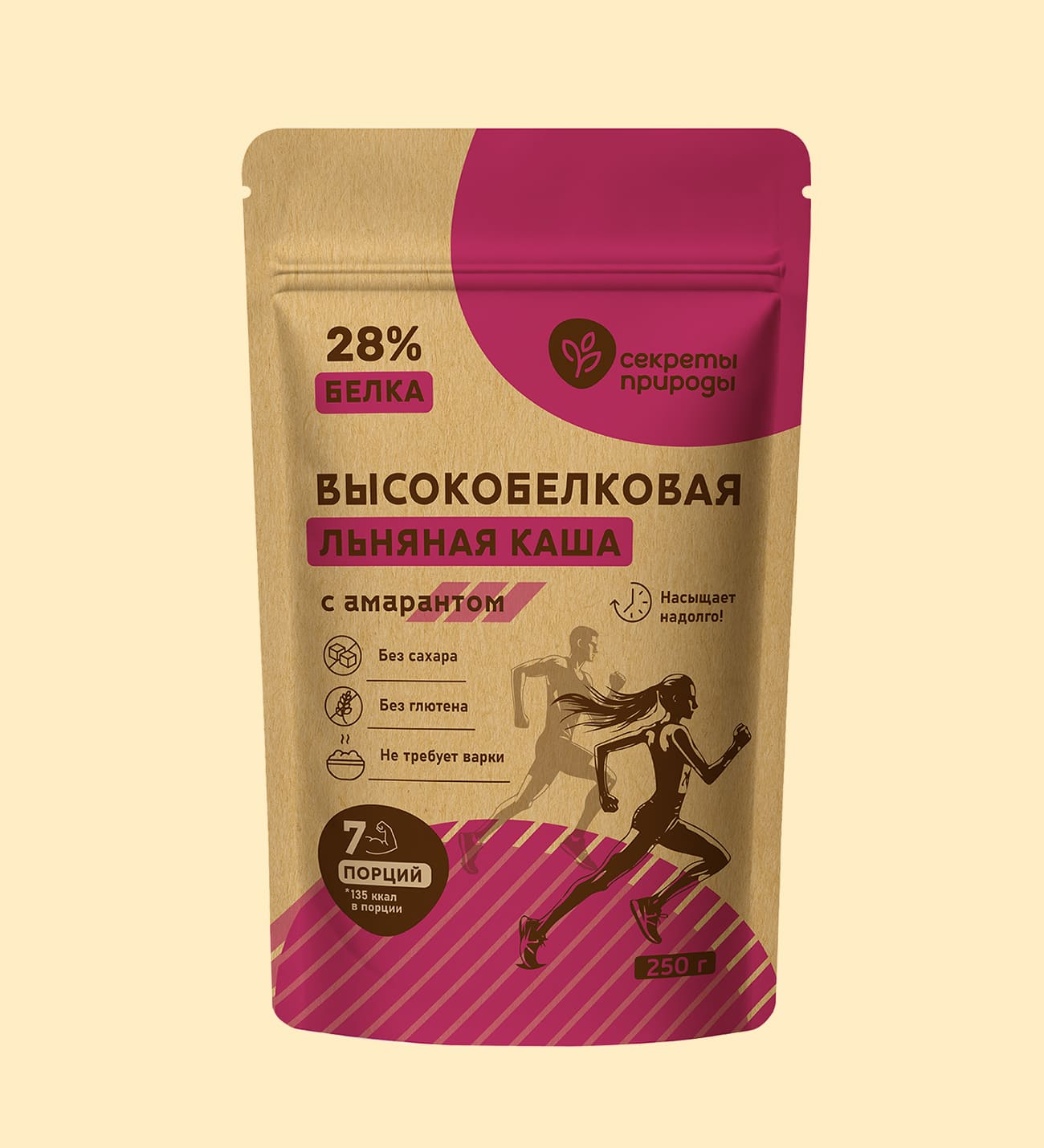Льняная каша высокобелковая с амарантом