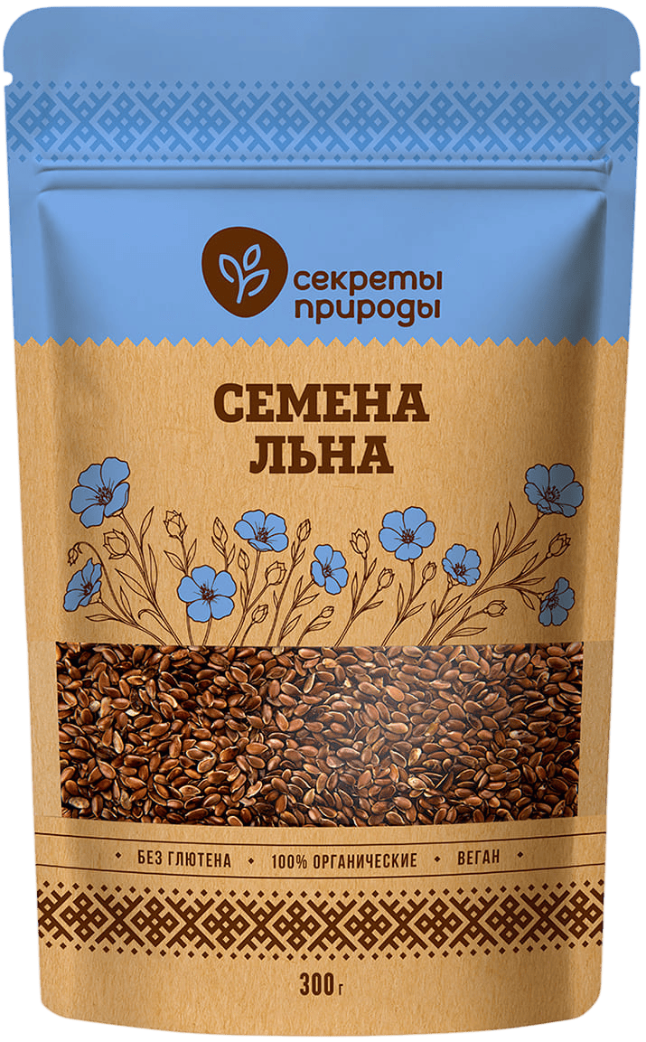 Семена коричневого льна