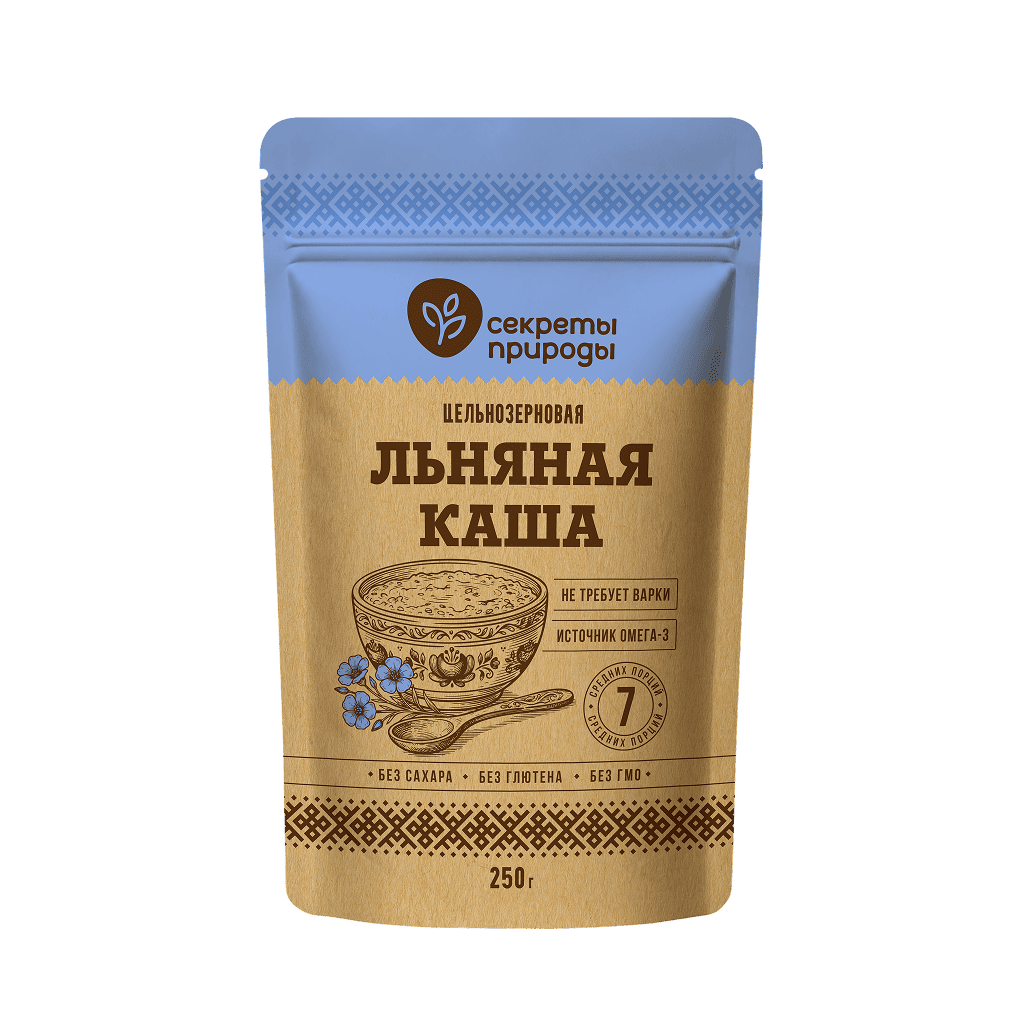 Упаковка льняной каши