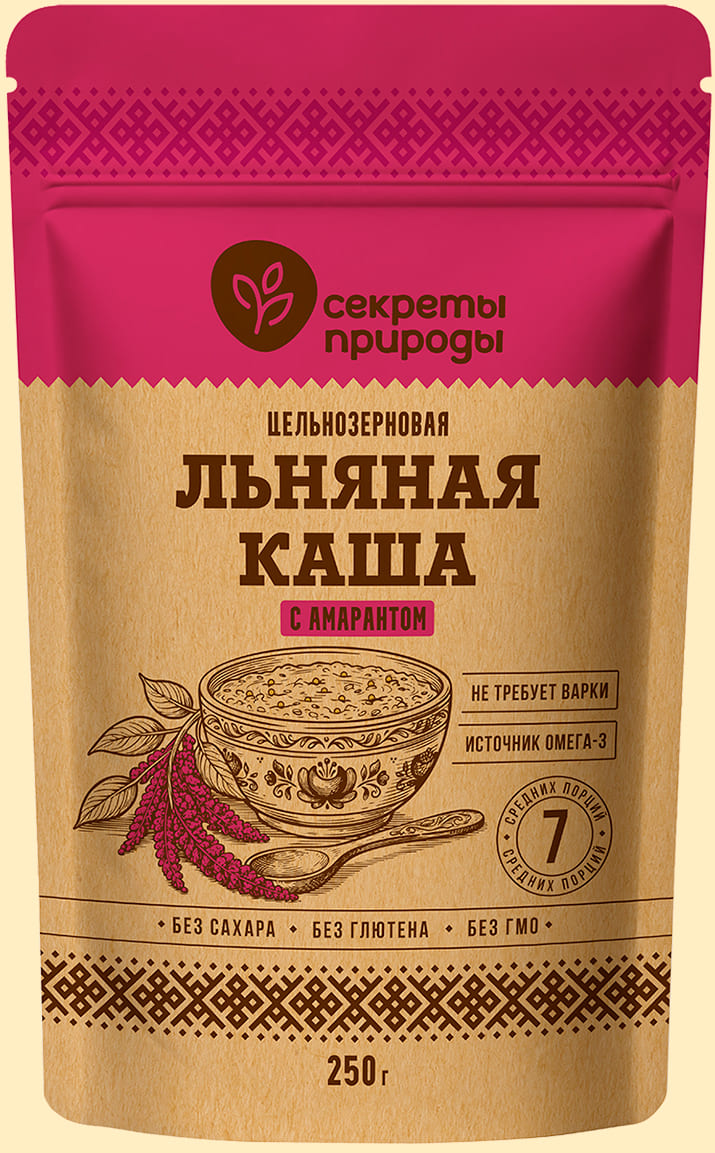 Льняная каша с амарантом