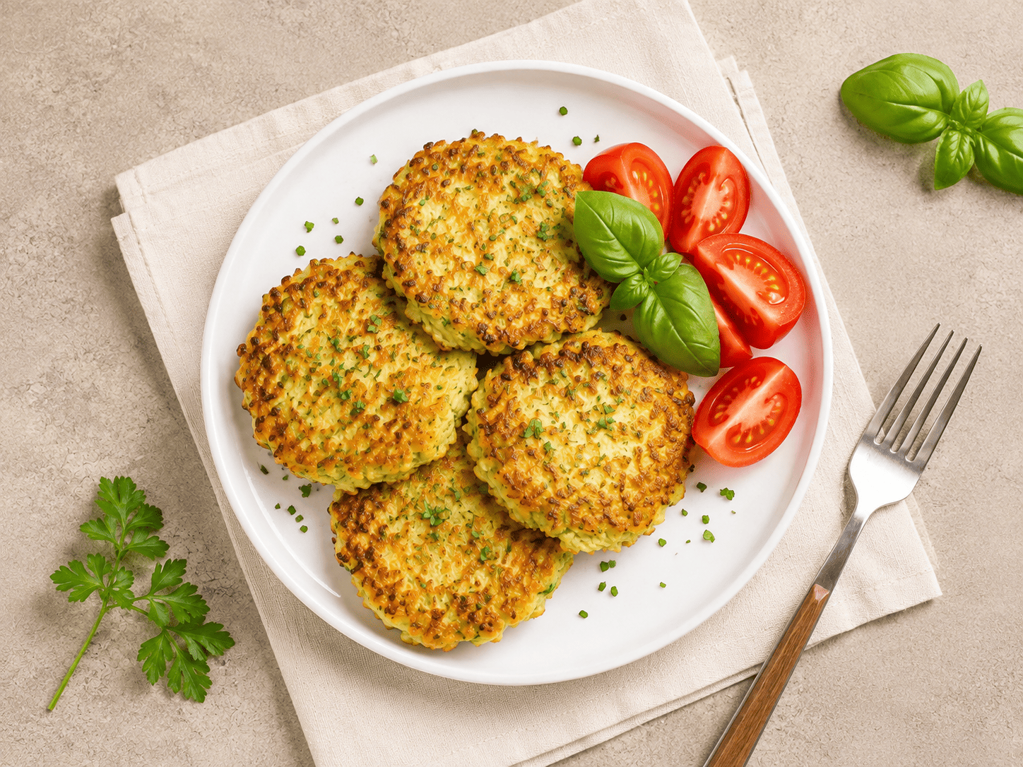 Кабачковые оладьи с тыквенной мукой