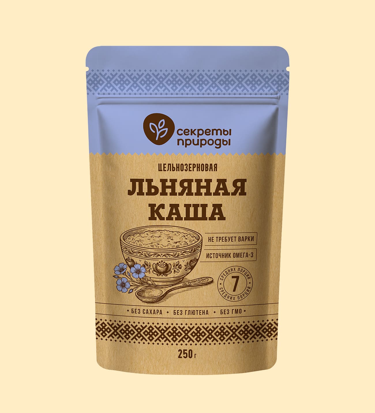 Льняная каша цельнозерновая