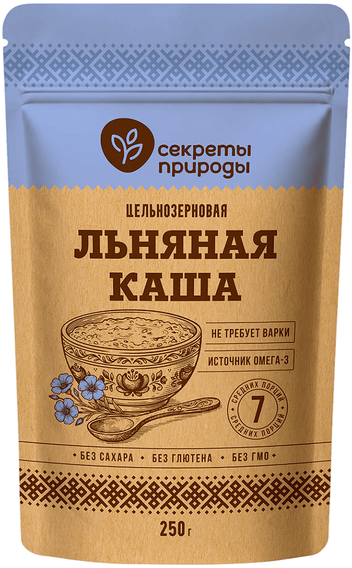 Льняная каша цельнозерновая