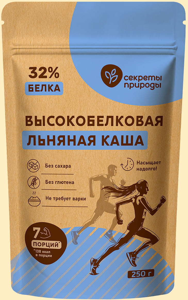 Льняная каша высокобелковая