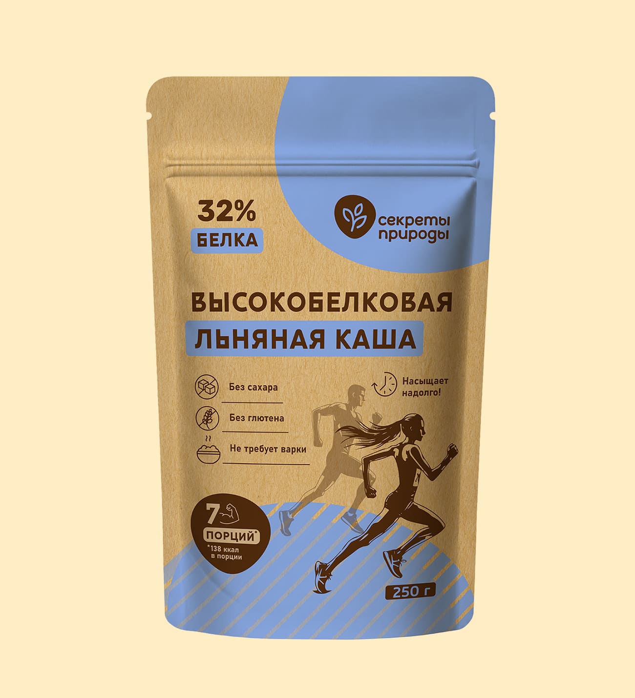 Льняная каша высокобелковая